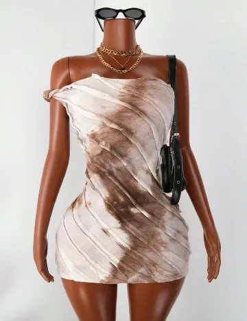 Rochie scurta SHEIN, maro