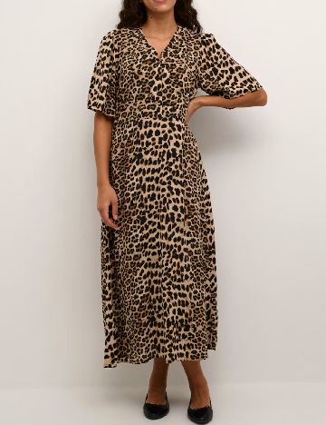 Rochie lunga Kaffe, animal print