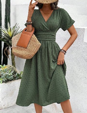 Rochie medie SHEIN, verde