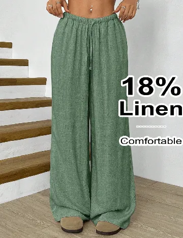 Pantaloni SHEIN CURVE, verde