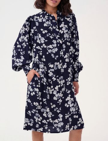 Rochie medie Kaffe, bleumarin