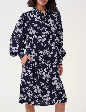 Rochie medie Kaffe, bleumarin
