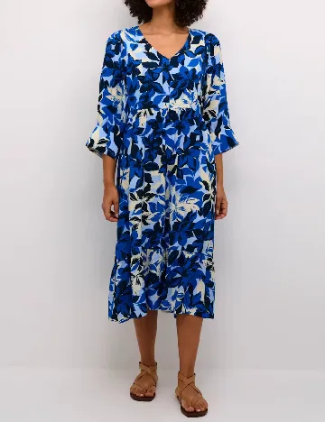 Rochie medie Kaffe, albastru