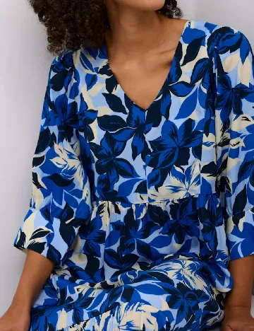 Rochie medie Kaffe, albastru