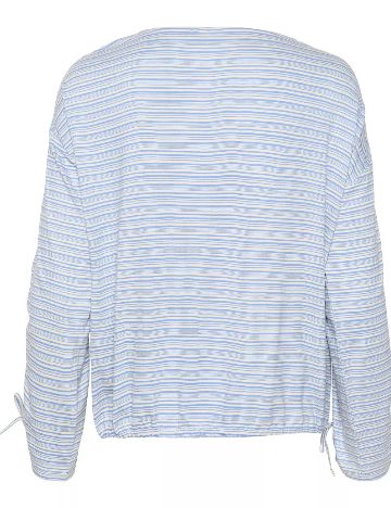 Bluza Kaffe, alb/albastru