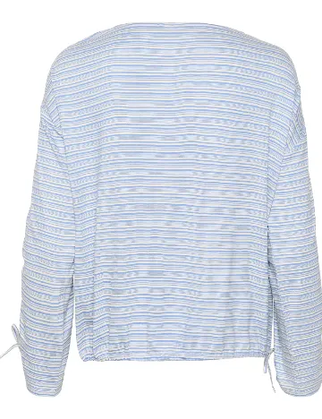 Bluza Kaffe, alb/albastru
