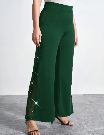 Pantaloni SHEIN CURVE, verde