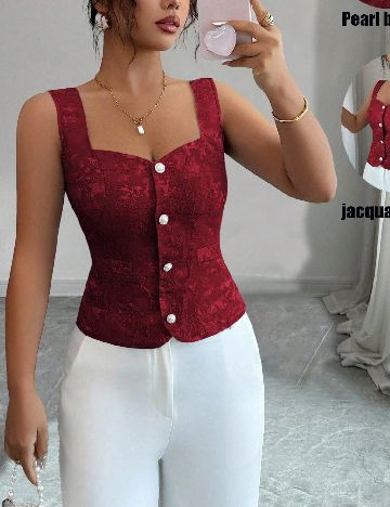 Top SHEIN, rosu