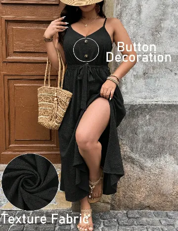 Rochie medie SHEIN CURVE, negru