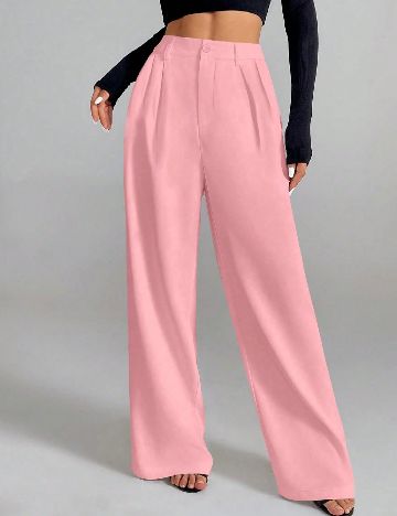 Pantaloni SHEIN, roz