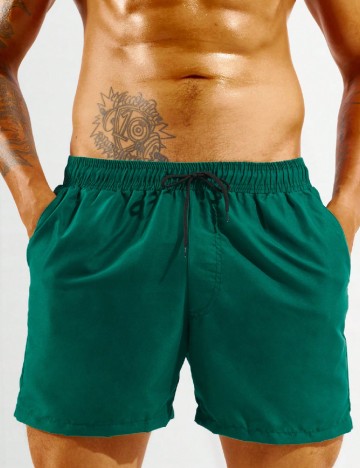 Short de baie SHEIN, verde