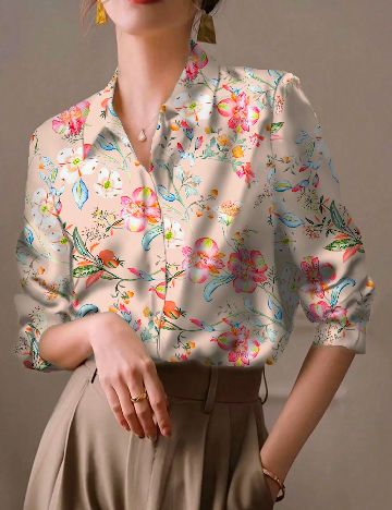 Camasa SHEIN CURVE, floral