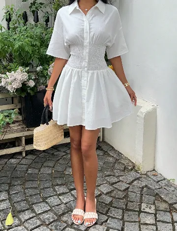 Rochie scurta SHEIN, alb