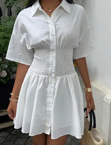 Rochie scurta SHEIN, alb