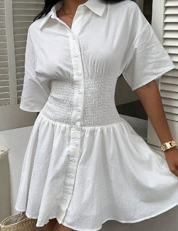 Rochie scurta SHEIN, alb