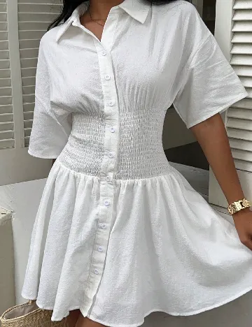 Rochie scurta SHEIN, alb