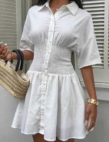 Rochie scurta SHEIN, alb