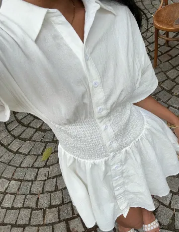 Rochie scurta SHEIN, alb
