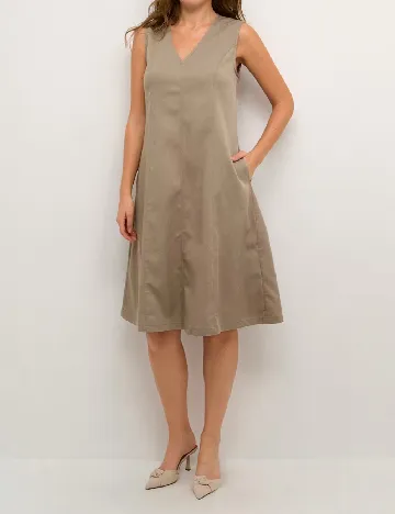 Rochie scurta Kaffe, maro