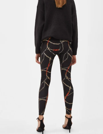 Colanti Bershka, negru Negru