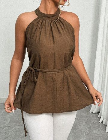 Bluza SHEIN CURVE, maro