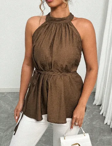 Bluza SHEIN CURVE, maro
