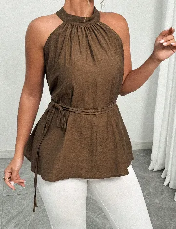 Bluza SHEIN CURVE, maro