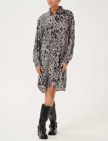 Rochie scurta Kaffe, gri