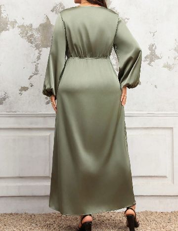 Rochie lunga SHEIN CURVE, verde