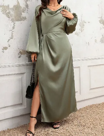 Rochie lunga SHEIN CURVE, verde