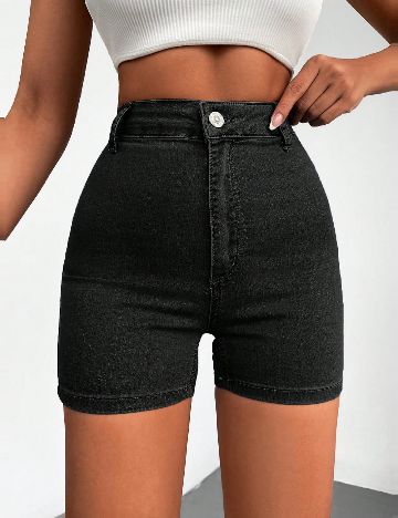 Pantaloni scurti SHEIN, negru