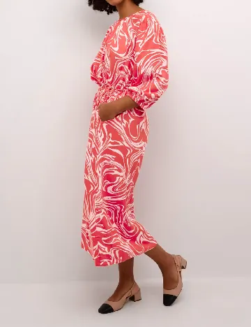 Rochie medie Kaffe, rosu