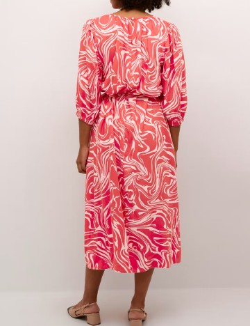 Rochie medie Kaffe, rosu
