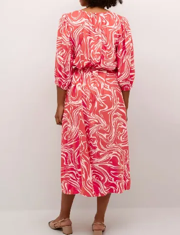 Rochie medie Kaffe, rosu