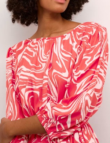 Rochie medie Kaffe, rosu
