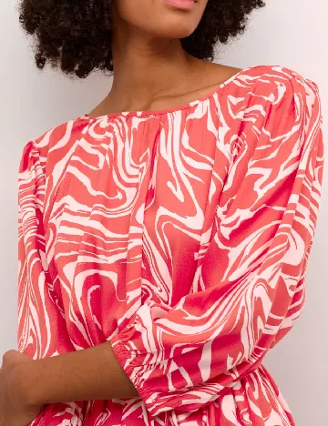 Rochie medie Kaffe, rosu