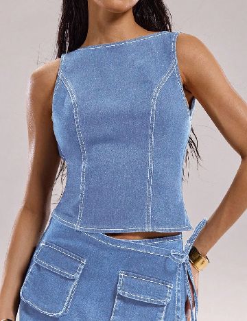 Top SHEIN, albastru