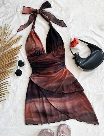 Rochie scurta SHEIN CURVE, mix culori