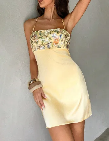 Rochie scurta SHEIN, galben