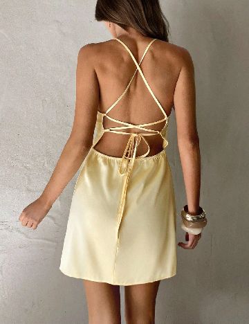 Rochie scurta SHEIN, galben