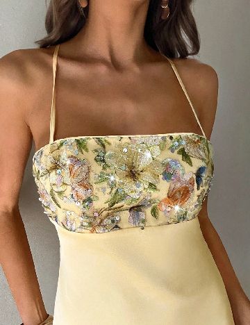 Rochie scurta SHEIN, galben