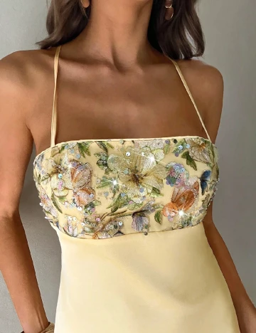 Rochie scurta SHEIN, galben