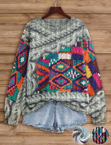 Bluza SHEIN CURVE, mix culori