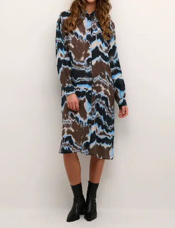 Rochie medie Kaffe, mix culori