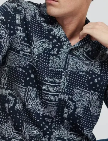 Camasa Matinique, bleumarin