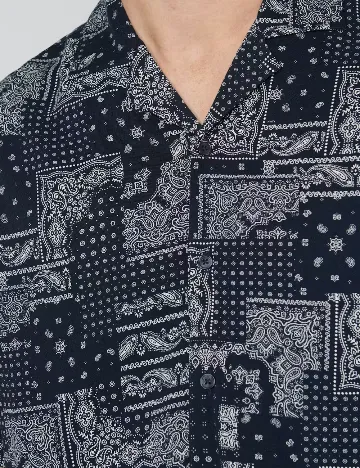 Camasa Matinique, bleumarin