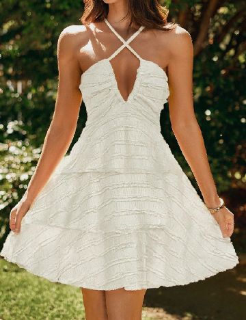 Rochie scurta SHEIN, ecru