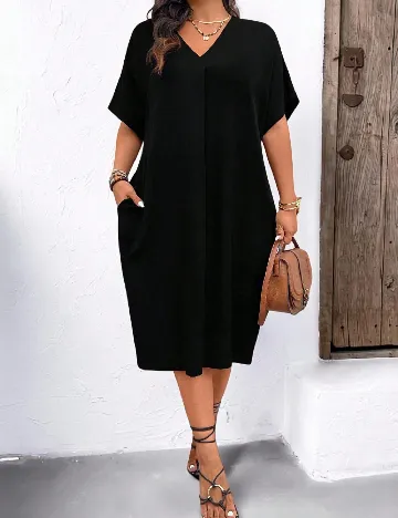 Rochie medie SHEIN CURVE, negru