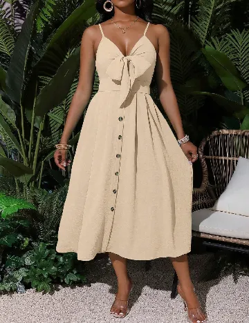 Rochie medie SHEIN, crem