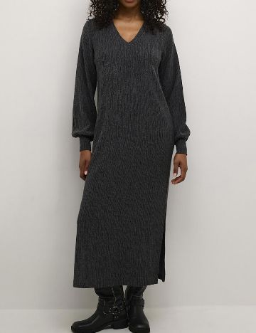 Rochie medie Kaffe, gri inchis